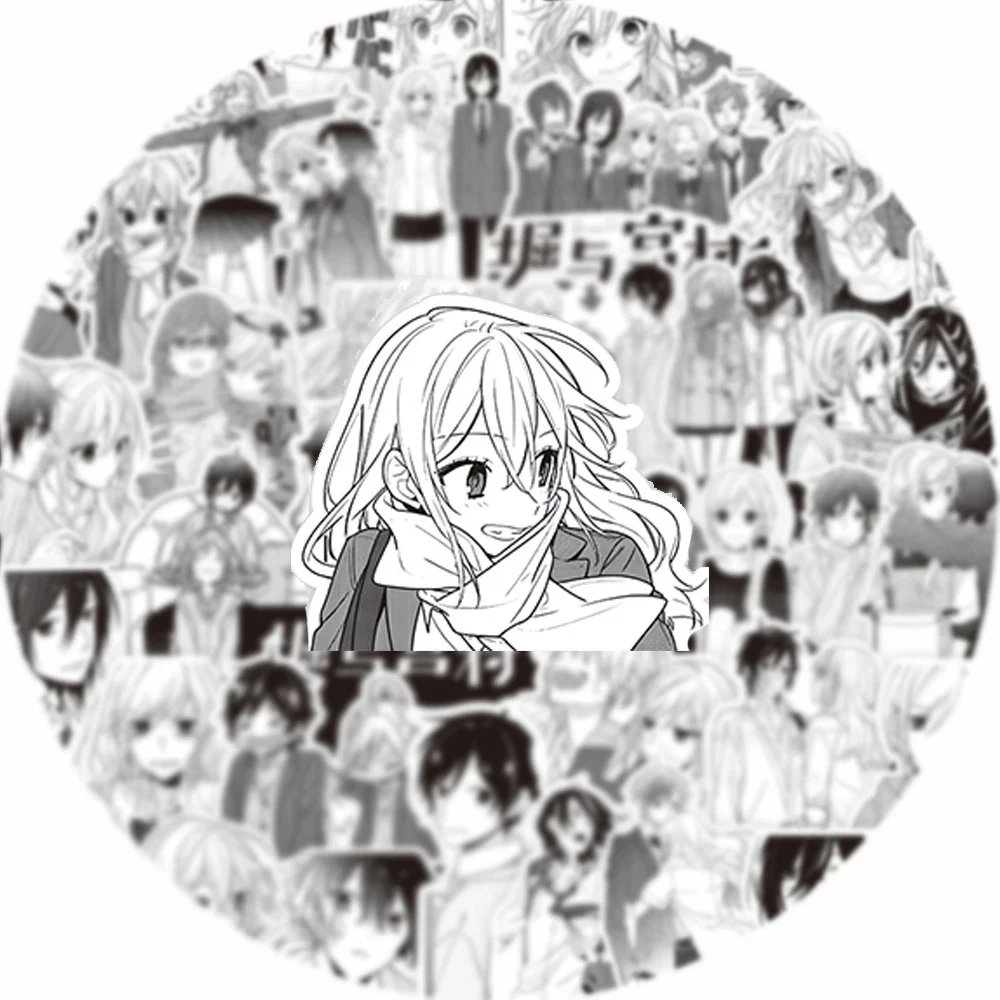 10/30/75pcs Horimiya Anime Stickers Cool Black White Graffiti Decals Decoration DIY Laptop Phone Notebook Miyamura Izumi Sticker