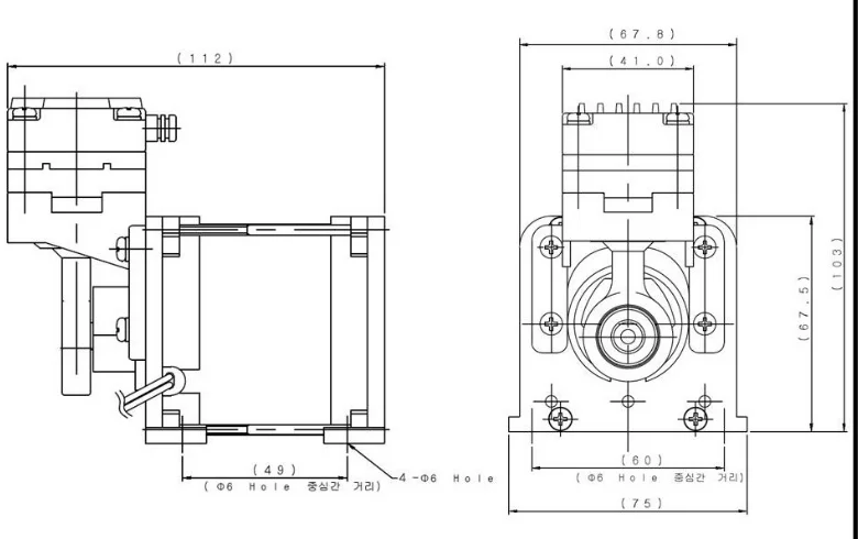 6371S vacuum pump imported from South Korea DC 12V