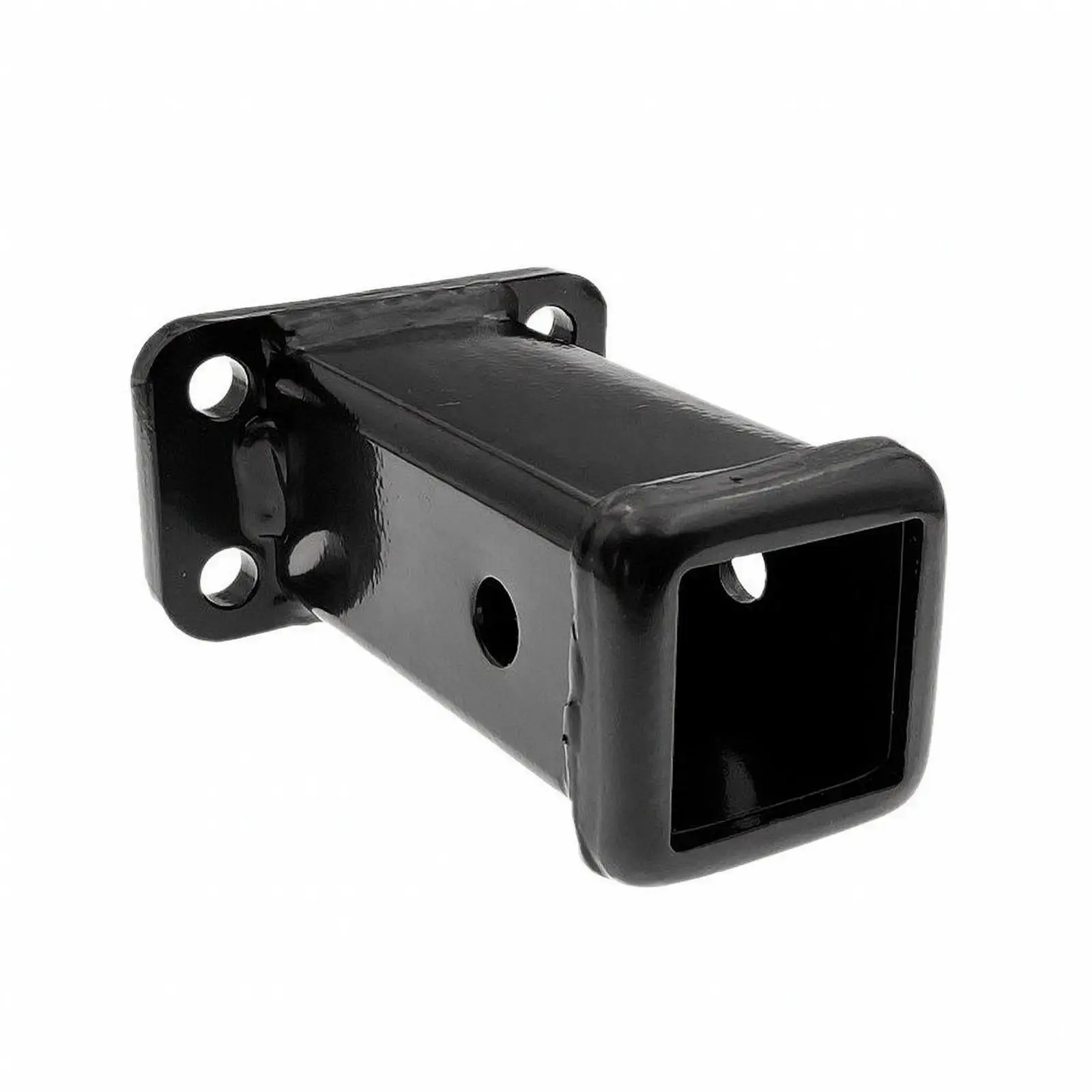 Trailer Hitch Adapter with Mounting Plate Powder-Coated Hitch Receiver with Mounting Plate Square Tube Receiver with Bolt Holes