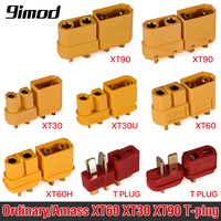 9IMOD 5/10pairs XT60 XT30 XT90 T-plug Male Female Bullet Connectors Amass XT30U XT60H XT90 T Plug Deans for RC Lipo Battery