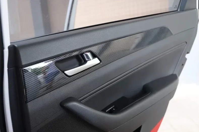 For Hyundai Sonata 9th 2015-2019 Car Door Panel Decoration Strips Trim Styling ABS Auto Moldings 4pcs