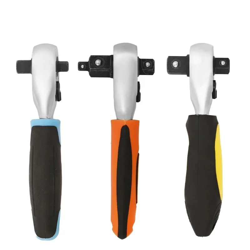 1PCS Multi-functional 72 Teeth Mini Double Head Straight Handle Ratchet Wrench Effortless 2-in-1 3-in-1 Socket Wrench Hand Tool