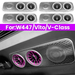 Ceiling Air Outlet Nozzle Modification Accessories For Mercedes Benz W447 Vito V-Class V220d V250d V260 Car Roof Decoration Vent