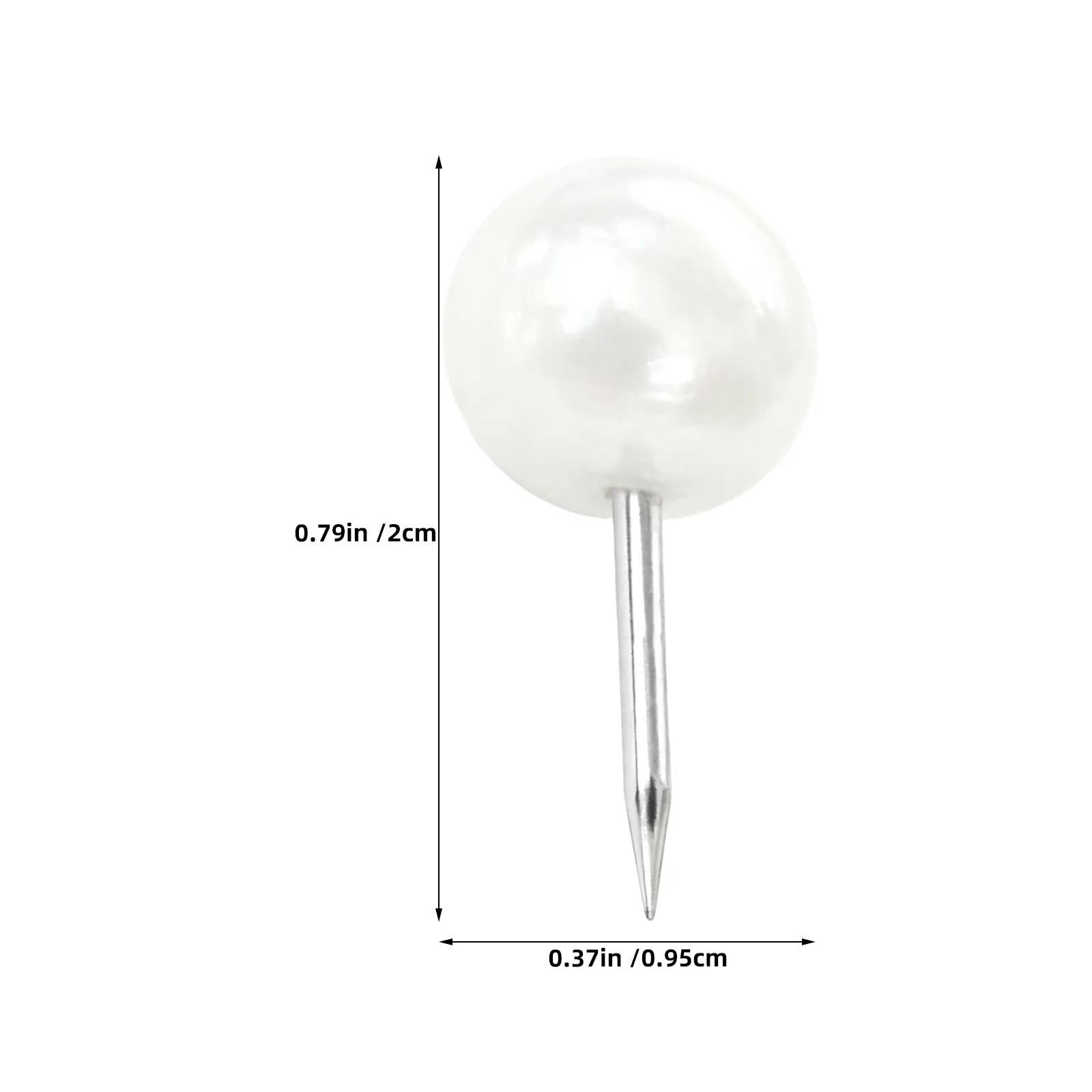 50Pcs Imitation Pearl Push Pins Decorative Thumbtacks Easy Grip Map Marking Pins Bulletin Board Picture Wall Thumbtacks