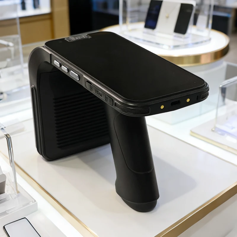 

RFID radio frequency chip identification Bluetooth handheld linen and jewelry counting reading induction electronic tag reader