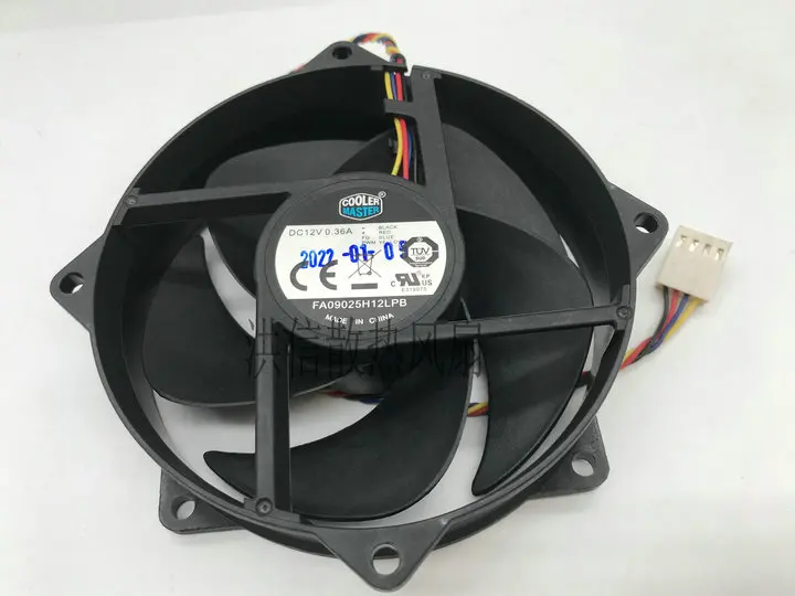 

Cooler Master FA09025H12LPB DC 12V 0.36A 92x92mm 4-Wire 92MM Cooling Fan
