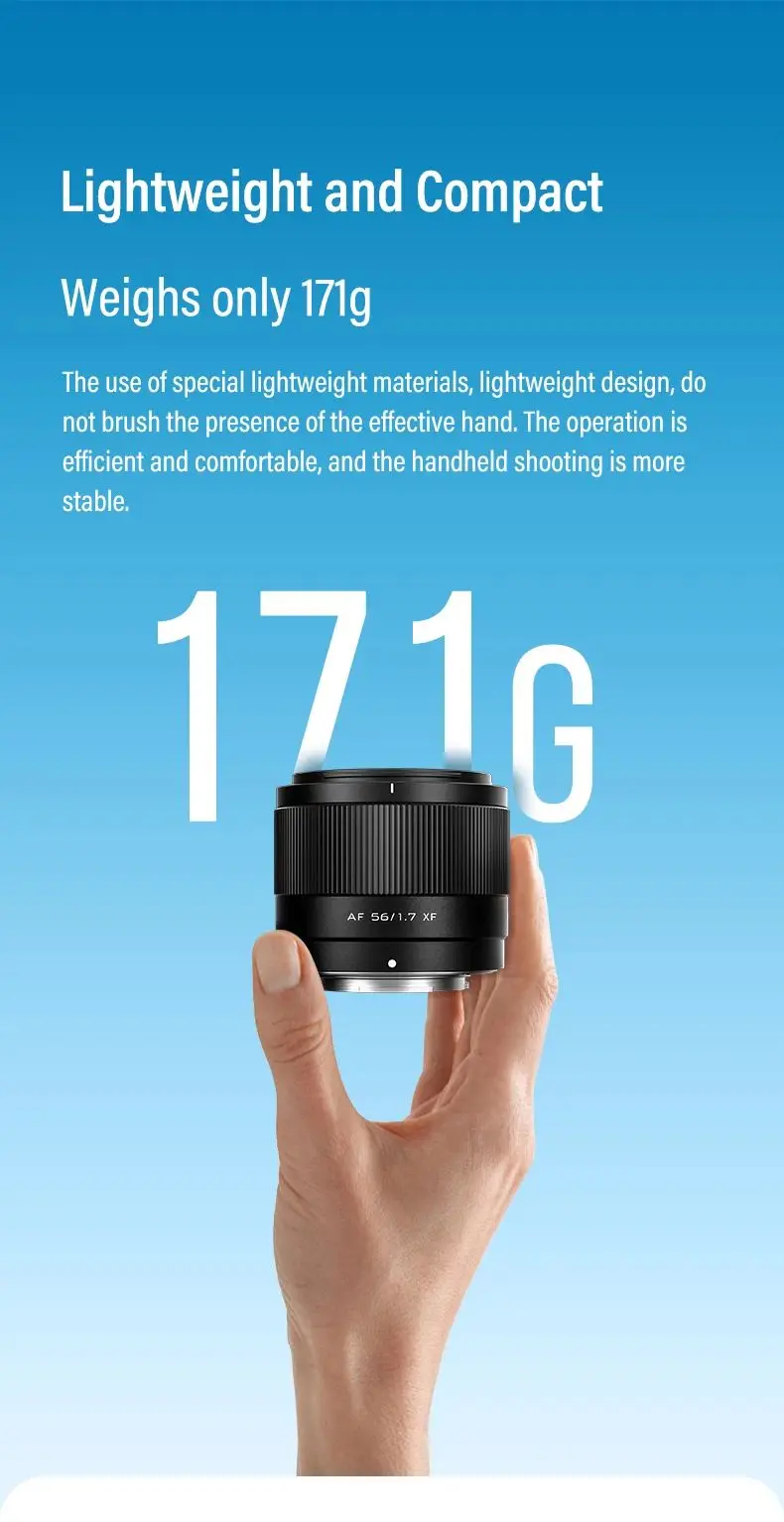 Viltrox 56mm F1.7 Autofokus APS-C Objektiv für Fuji X Nikon Z Sony E-Mount Spiegellose Kameras – Detail 9