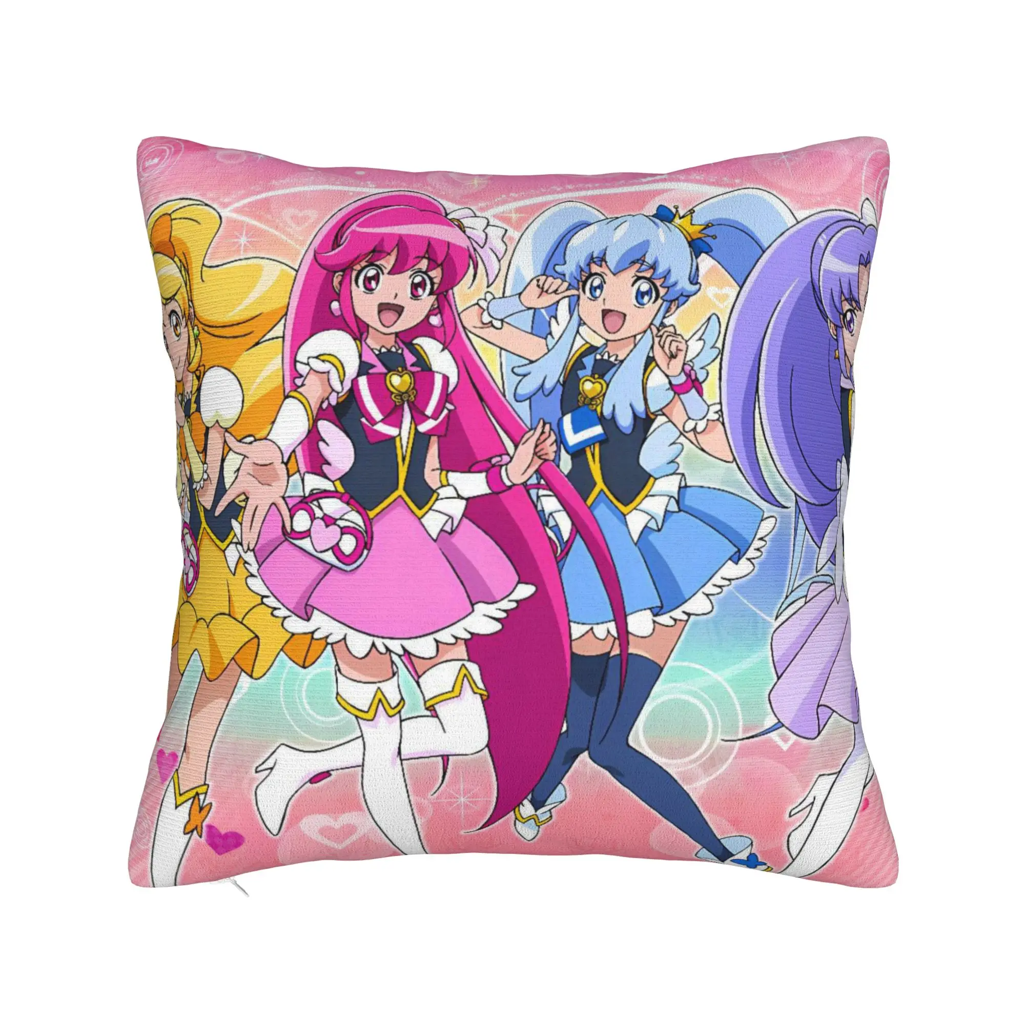 Pretty Cure Pillow Case  Morden Pillow Cover Graphic Pillowcases For Sofa Home Decoration