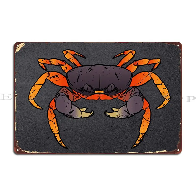 Hard King Crab Metal Plaque Poster Party Cinema Club Bar Character Garage Club Tin Sign Poster