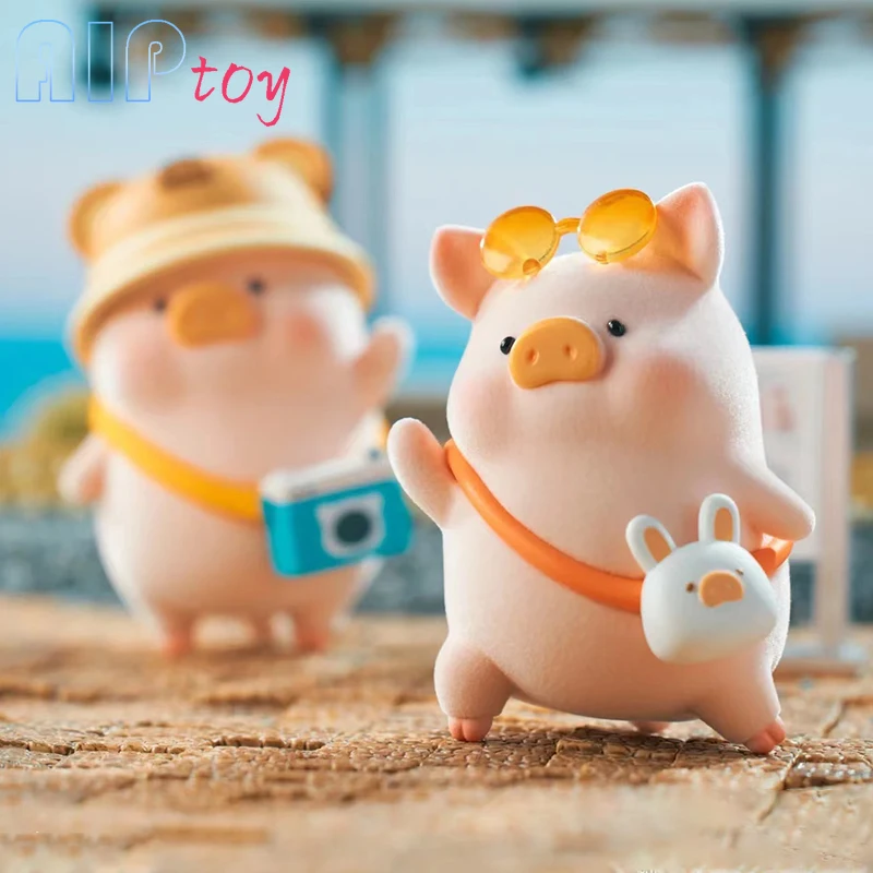 LuLu The Piggy Travel Series Blind Box Kawaii Dolls Cute Anime Figure Mystery Box Toys Desktop Ornaments Gift Collection