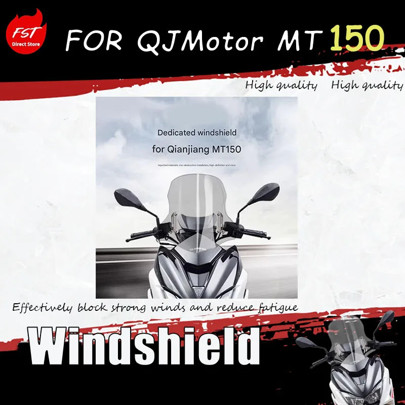 For the Front Windshield Panel of the Qianjiang MT150. It Is a Windscreen Windproof Device That Can Be Adjusted to Different Hei