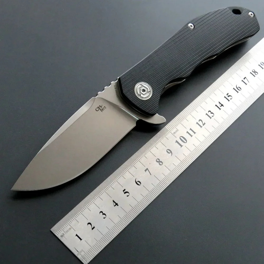 High quality CH3504 Folding Knife D2 Steel Blade G10 Handle Outdoor Camping Knives Portable Tactical Tool knives