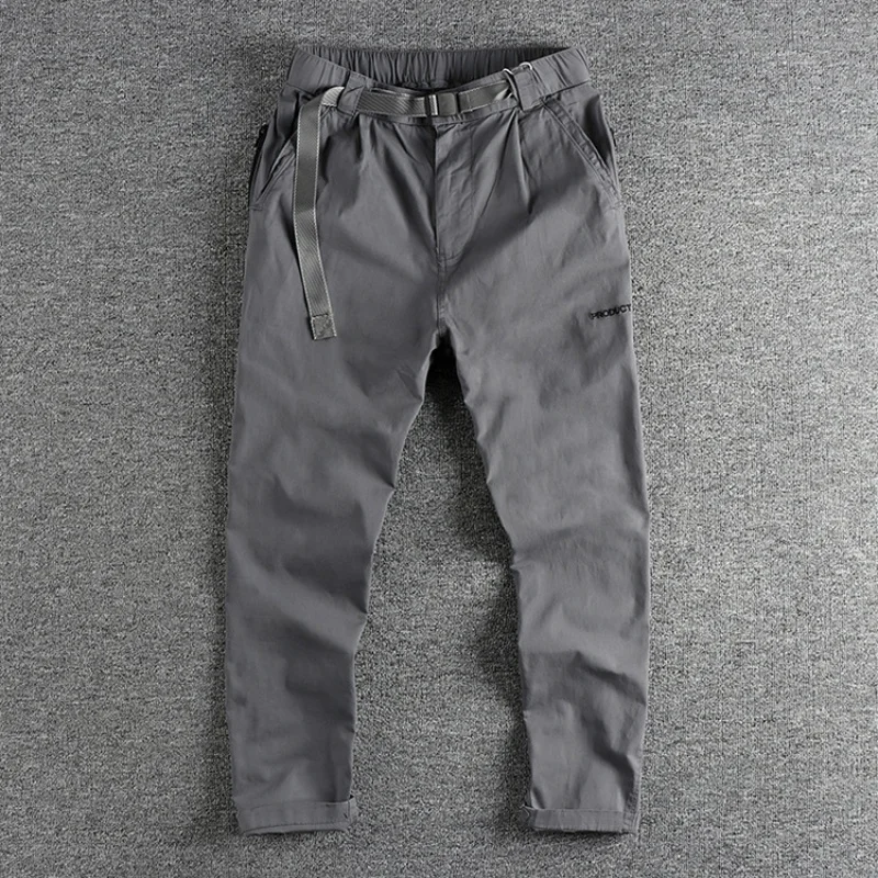 2024 New Retro Trendy Washed Men's Workwear Casual Pants Mountaineering Comfortable Loose Straight Outdoor Trousers