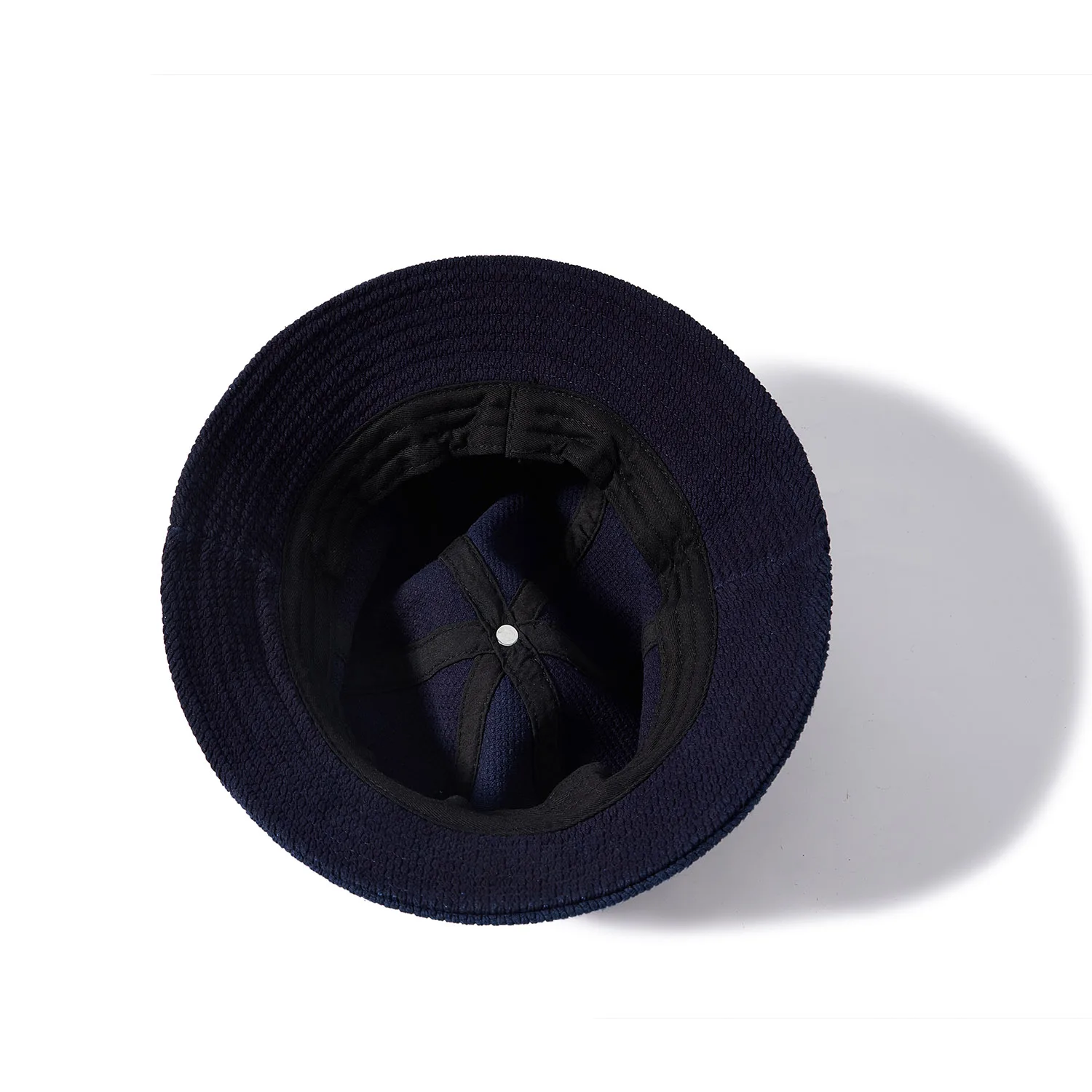 BADBOWL Fashion Cotton SASHIKO Fabric Fisherman\'s Hat Handmade Plant Indigo Dyeing Women\'s Casual Hat Female Retro Style Apparel