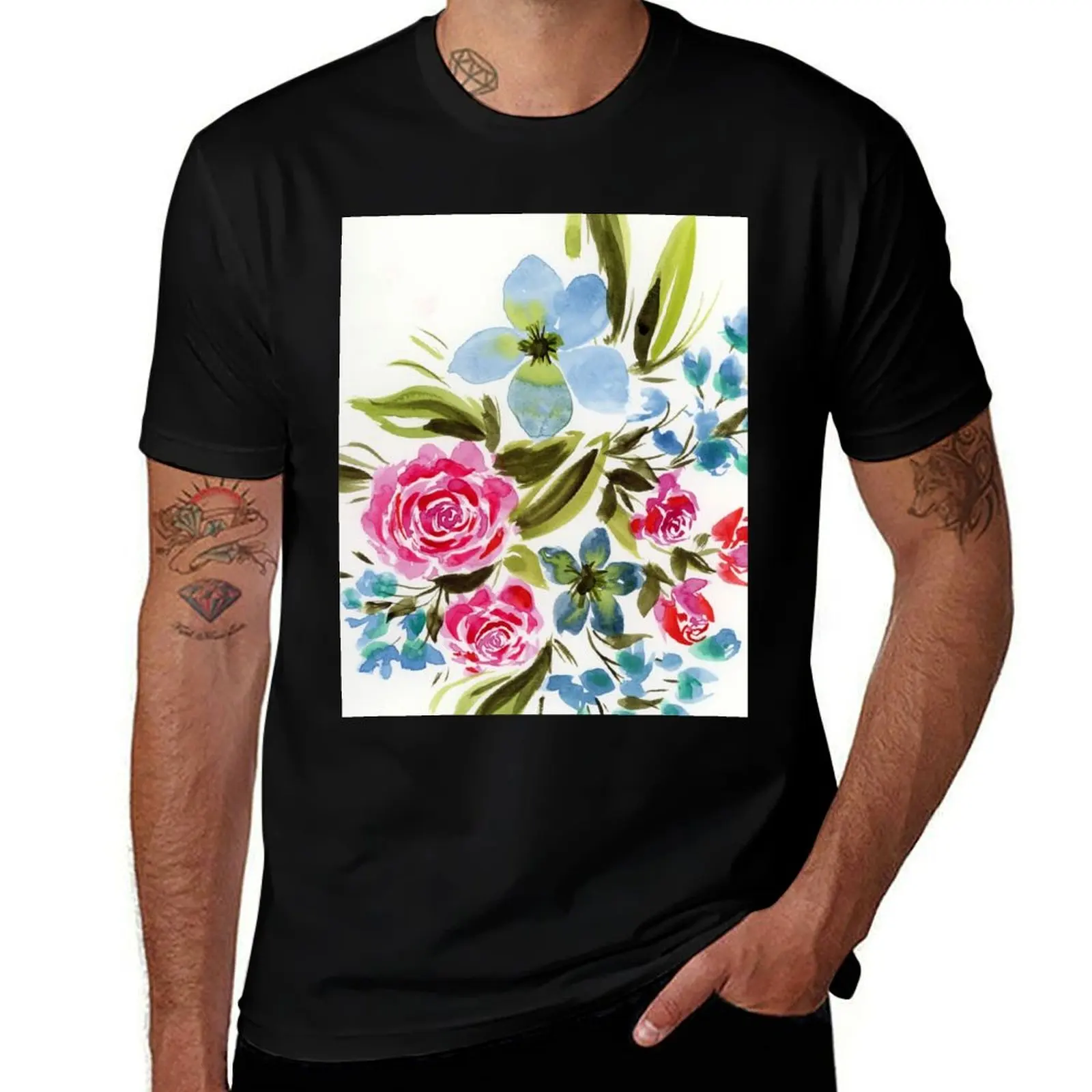

Ocean Rose T-Shirt funny t shirts man anime t shirts oversize
