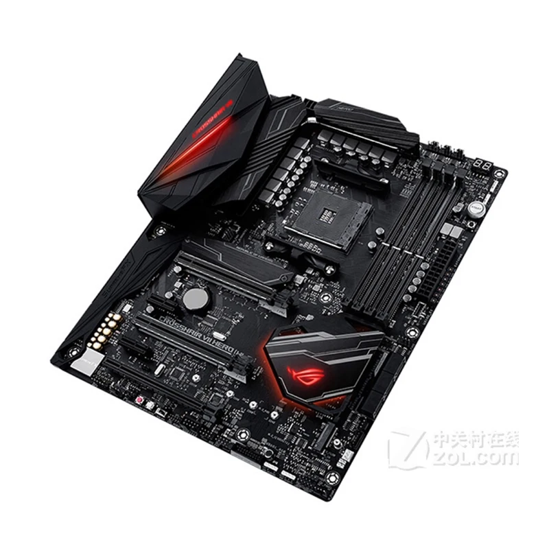 For ROG CROSSHAIR VII HERO (WI-FI) Motherboards Socket AM4 DDR4 64GB For AMD X470 Desktop Mainboard M,2 NVME USB3.0