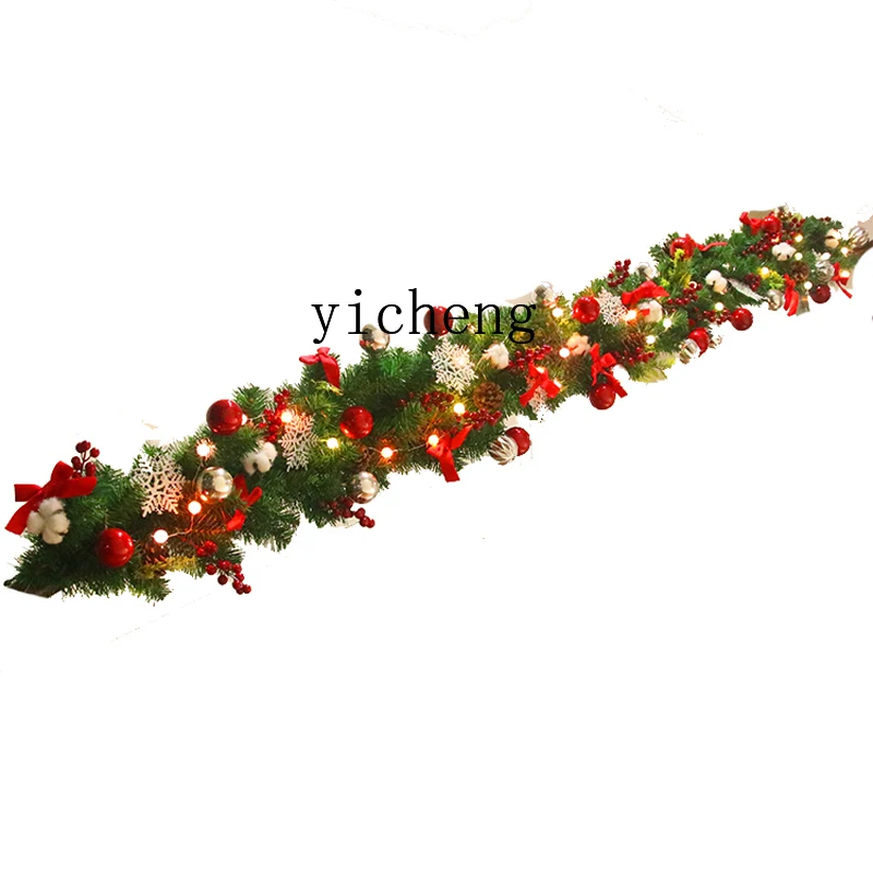 XL Christmas Decorations Christmas Rattan Vine Ring Garland Hotel Window Escalator Pendant