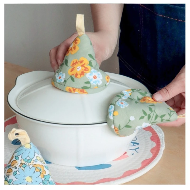 

1 шт., бытовой треугольный горшок, шляпа, железный горшок, противоожоговая теплоизоляционная крышка для шляпы, подвесная кухонная кастрюля, железная ручка горшка, перчатки