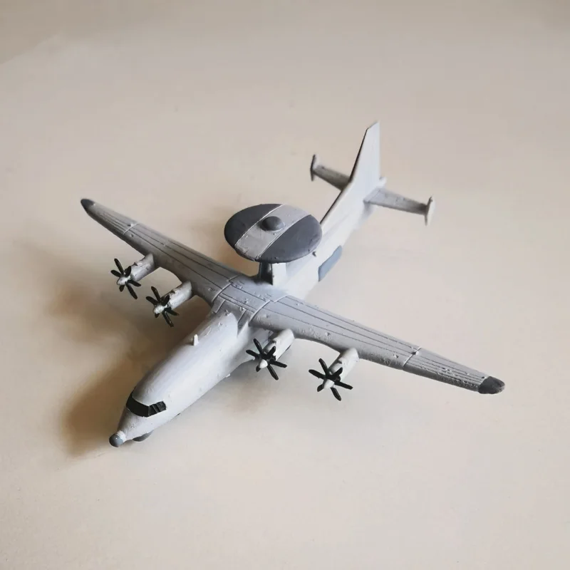 

1PCS 1/400 350 Scale Kongjing-700 Air Early Warning Aircraft Model Colored Resin Miniature Airplane Ornament for Toy Ship Kits
