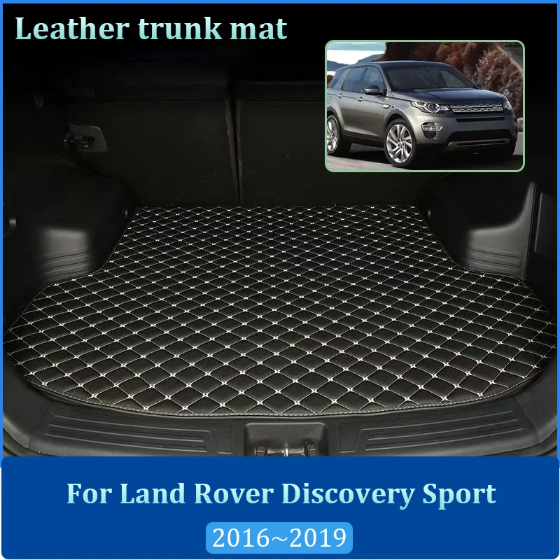 

For Land Rover Discovery Sport L550 2016-2019 Leather Trunk Mats Anti-dirty Boot Storage Liner Carpet Auto Interior Accessories
