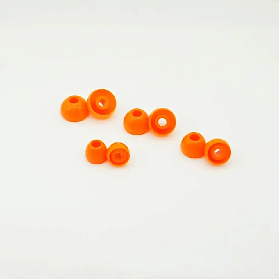 Penon Liqueur O Orange 4.5mm S/M/L/XL أطراف أذن من السيليكون لـ HiFi Audiophile 4.0-6.5mm فوهة سلكية داخل الأذن سماعة IEM (3 أزواج)