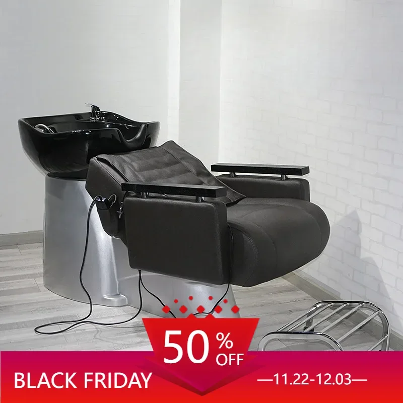 Shower Chair Beauty Salon Shampoo Basin Stand Professional Massage Cosmetologist Hairdressing Seats Hairstyle Hair Bed Washbasin