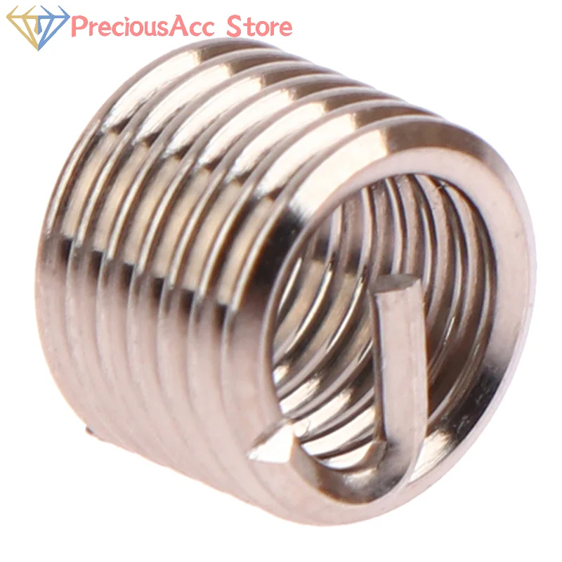 Stainless Steel Thread Repair Insert M6x1.0 1.5D Helical Coil For Stripped Hole Restoration Mechanical Hardware Fitting