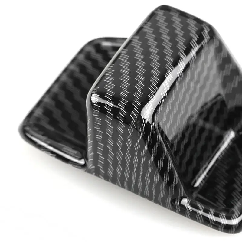 For Audi A3 8Y 2015-2018 2019 2020 2021 ABS Carbon Fiber Pattern Car Accessories Central Gear Shift Head Knob Cover Sticker Trim