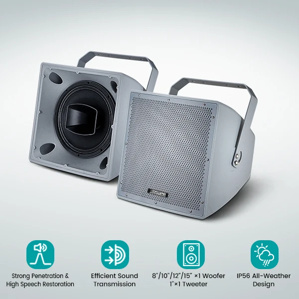 10 بوصة 200 واط مقاوم للماء مكبر صوت خارجي للمدرسة #4