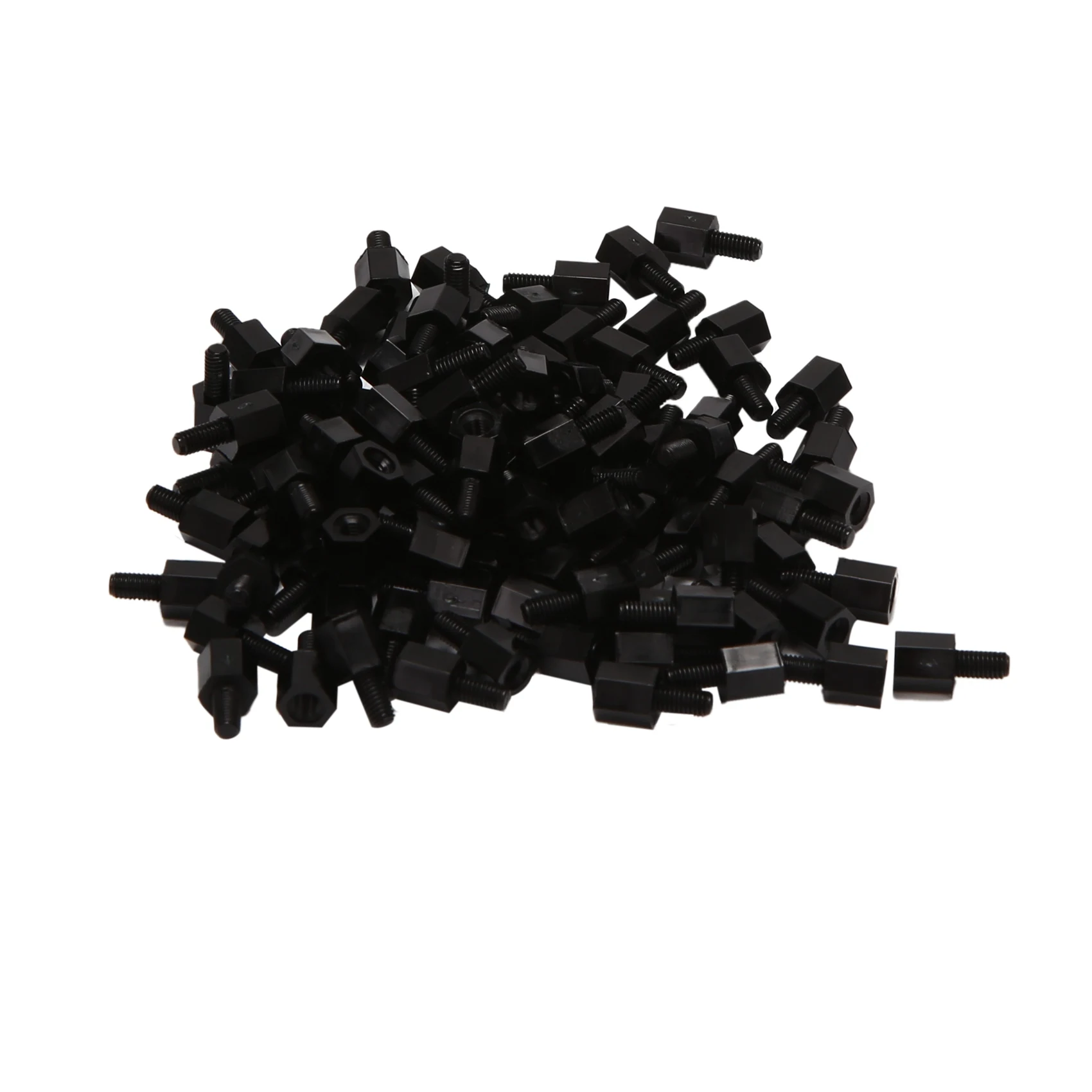 100 Pcs M3 6mm+6mm Nylon Spacer Hex Stand-Off Pillar Hex Spacers Standoffs Assorted Kit for Motherboard