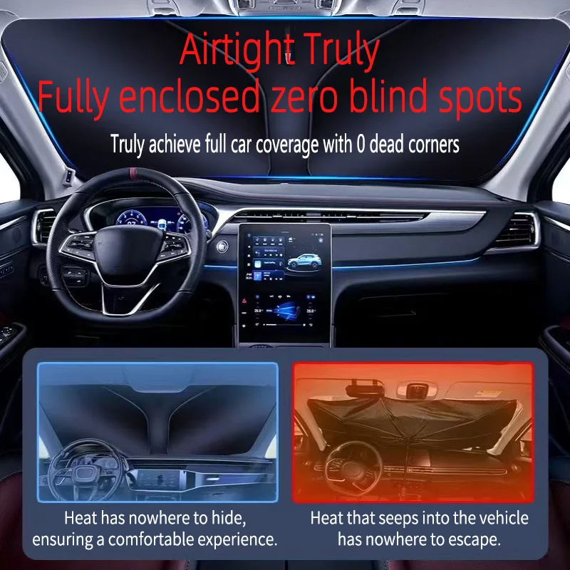 For Haval Big Dog /Dargo 2020~2022 Front Windshield Sunshade Fold Shade UV Shade Solar Sun Shade Privacy Curtain Car Accessories