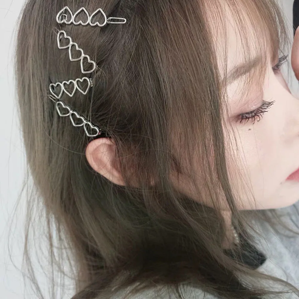 Punk Metall Haarnadel Haars pange Mode Charme Hip Hop coole geometrische Haarschmuck für Frauen Mädchen Geschenke Party