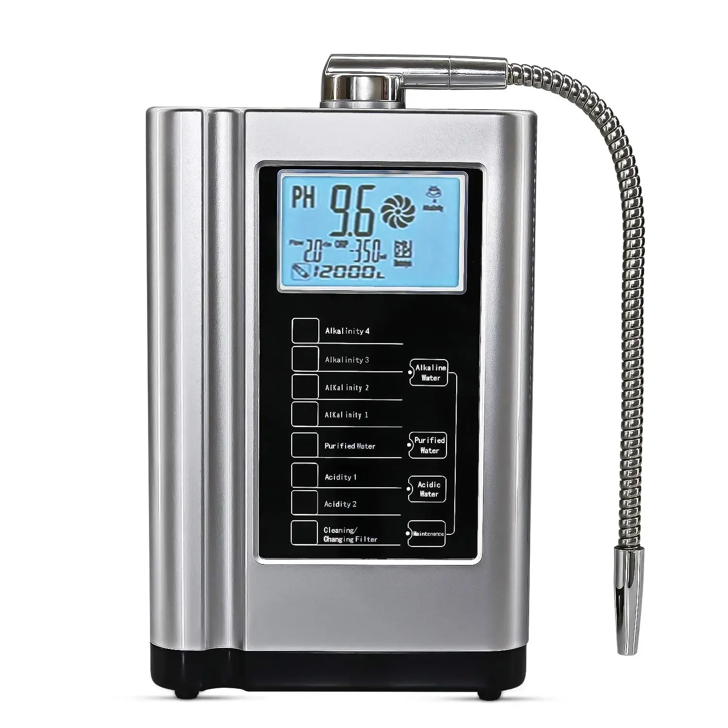 high - tech 7 plates portable electrolysis kangen alkaline water ionizer