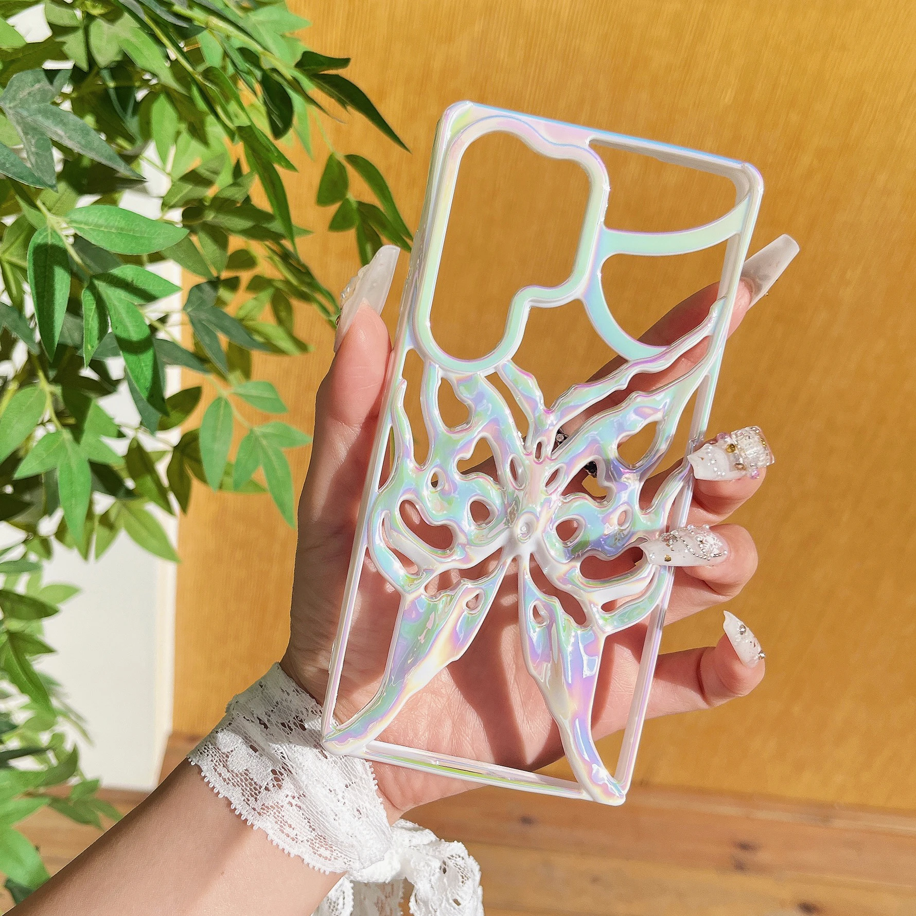 

Fashion 3D Butterfly Hollow Out Colorful Soft Phone Case for Samsung Galaxy S24 Plus S25 Ultra Heat Dissipation Cooling Cover