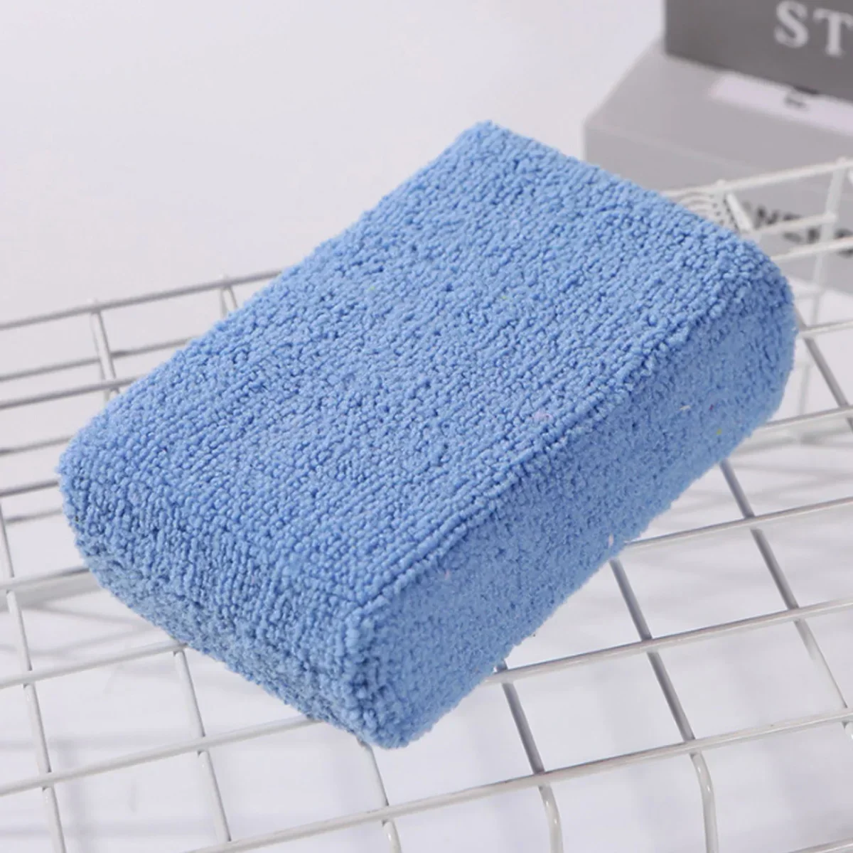 Microfiber Waxing and Polishing Sponge Rectangular Sponge Cleaning Block Car Beauty Maintenance Tools Cleaning Detailing