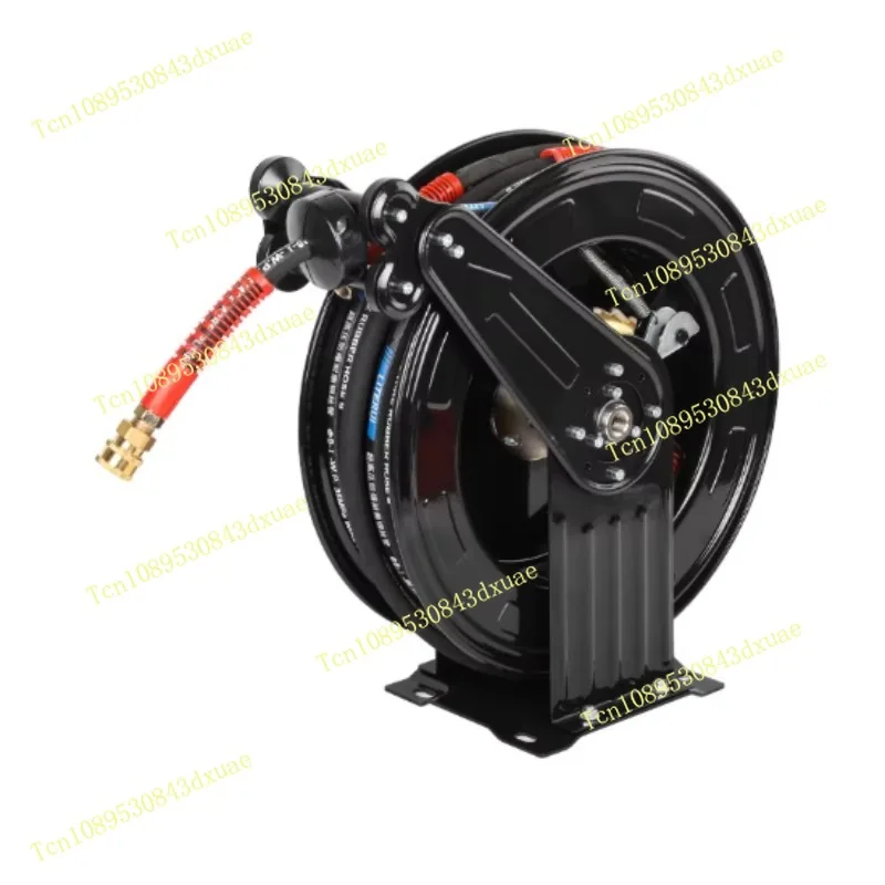 High Pressure Water Drum Pipe Reel Air Drum Butter Water Pipe Automatic Telescopic Rewinder Air Cannon Tube Car Wash Machine