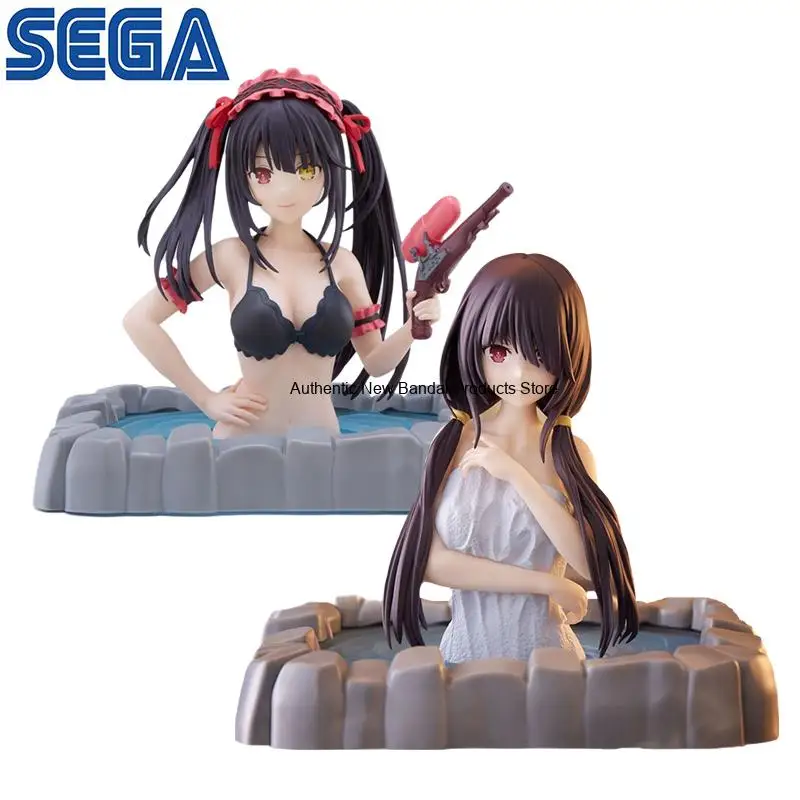 En stock, figurine d'action originale SEGA Hot Spring Park DATE A LIVE V Kurumi Tokisaki en PVC, figurine d'anime, modèle de collection, jouet cadeau
