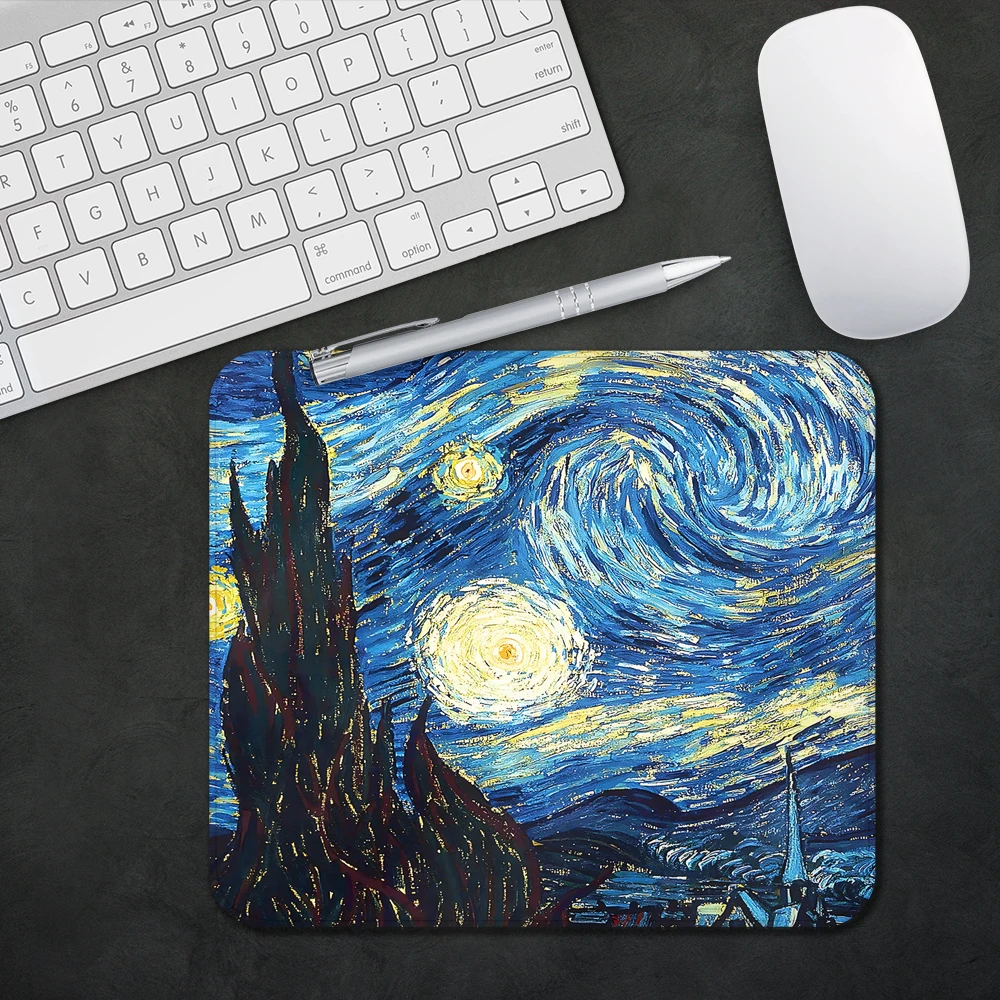 

Art Painter Van Gogh Gaming Mouse Pad XS Small Mousepad For PC Gamer Desktop Decoration Office Mouse Mat Deskmat Rug