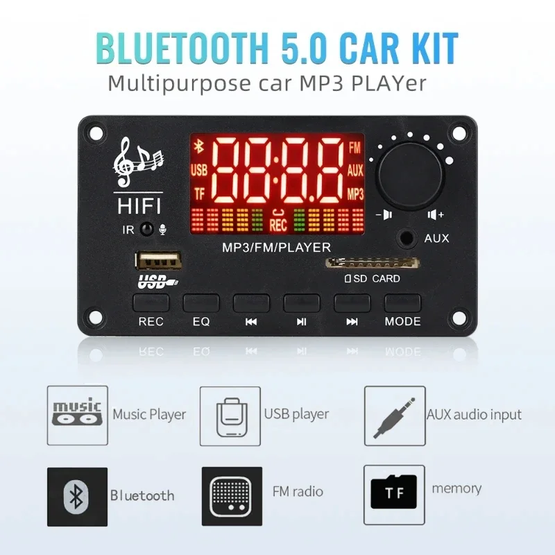 SOTAMIA 100W Bluetooth Amplifier 50Wx2 Lossless Audio Decoder USB TF Card Mp3 Decoding Board Hifi Stereo Power Speaker Amplifier