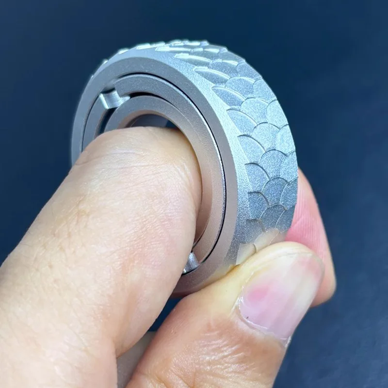 Nieuwe Fidget Slider Ring Ratelwiel Fidget EDC Metalen Fidget Speelgoed ADHD Hand Spinner Stress Relief Speelgoed Kantoor Speelgoed Volwassen Geschenken