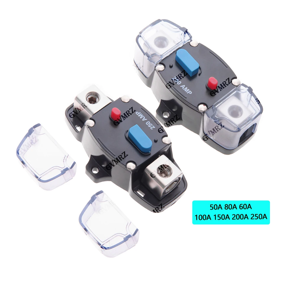 

Автомобильный/грузовой аудиовыключатель-предохранитель 12-48В постоянного тока с функцией сброса и защитой от перегрузки, 50А, 60А, 80А, 100А, 150А, 200А, 250А, 300А