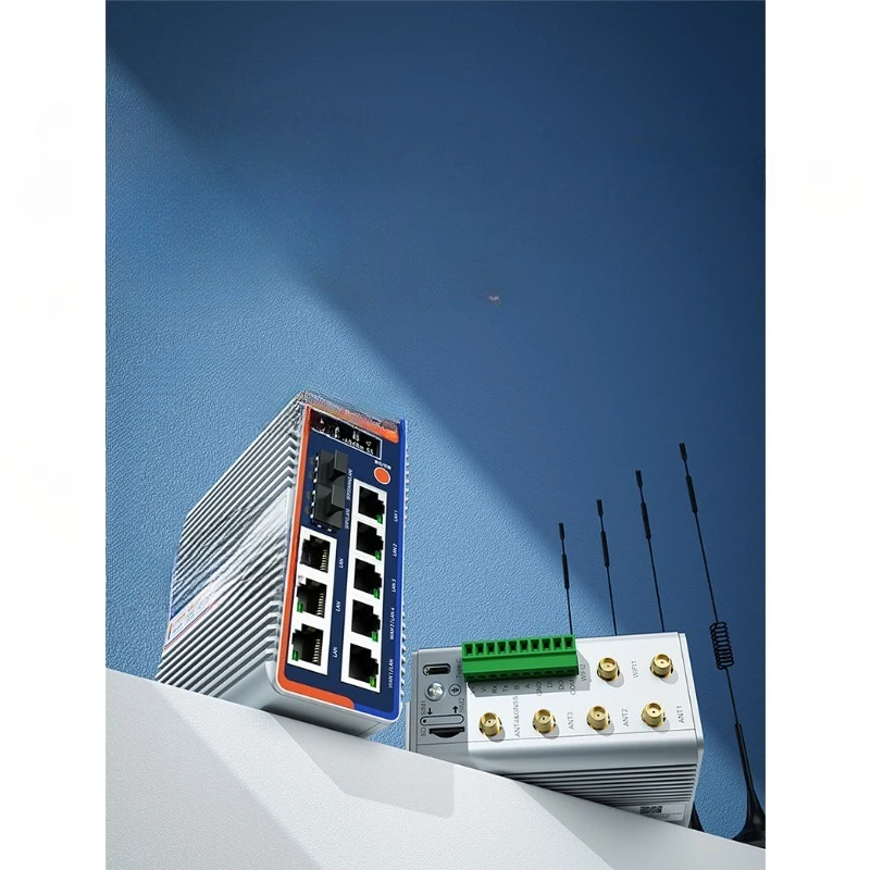 4G industrial wireless card router Qualcomm WiFi6 positioning multi-network port serial port remote networking G809