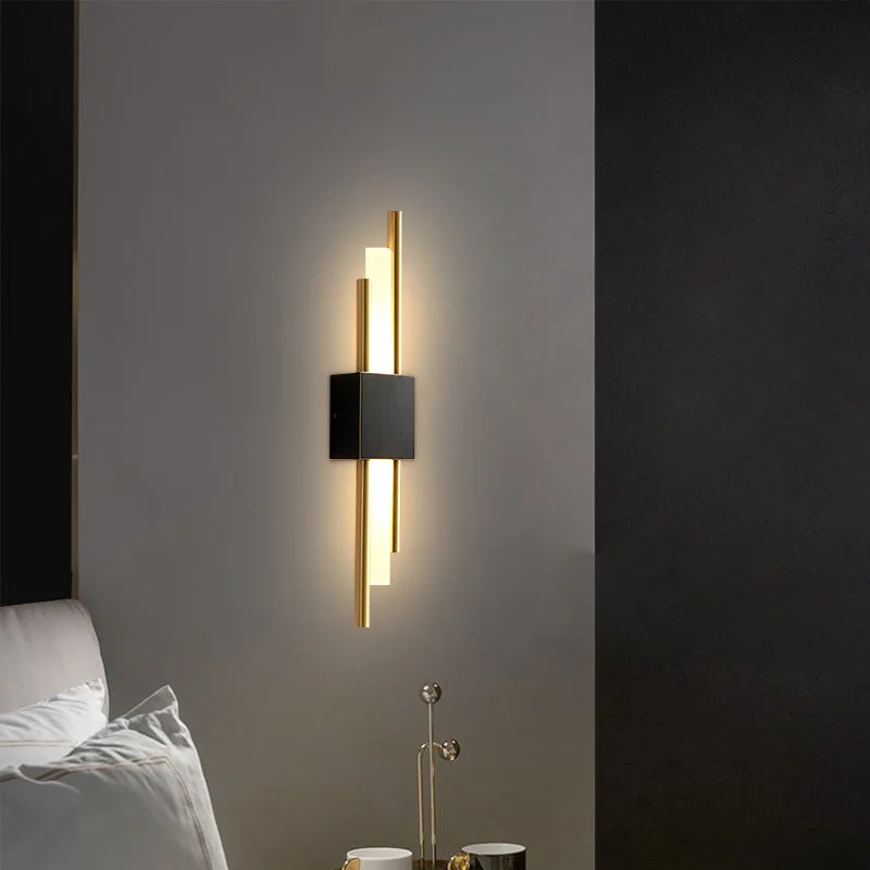 12W Modern LED Wall Light Metal Acrylic Indoor Wall Lamp Wall Sconces Interior Lighting for Living Room Bedroom Bedside