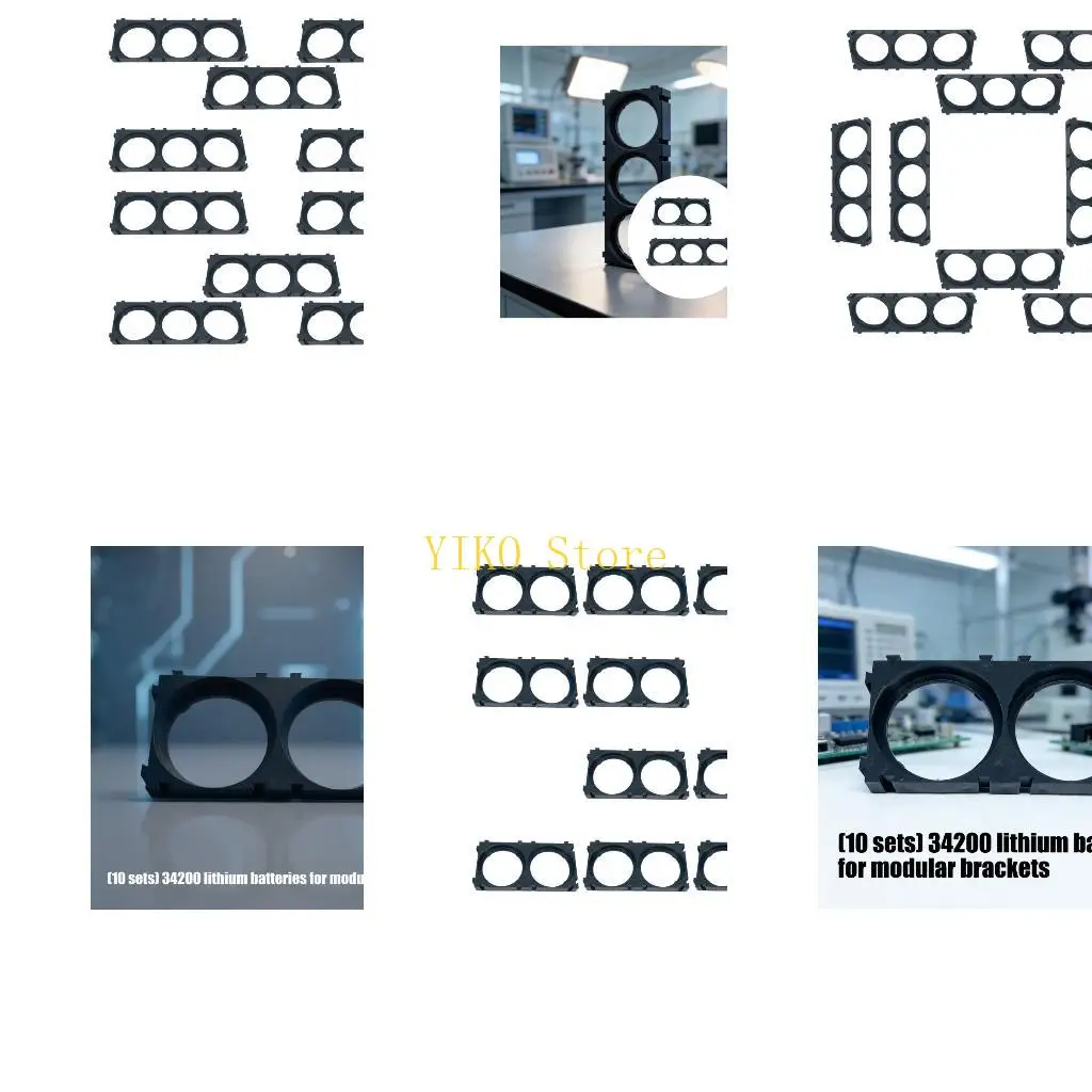 K32C Stackable Battery Storage Rack For 34200/33155 Lithium Cells Holder Bracket Impact Resistant ABS Battery Case