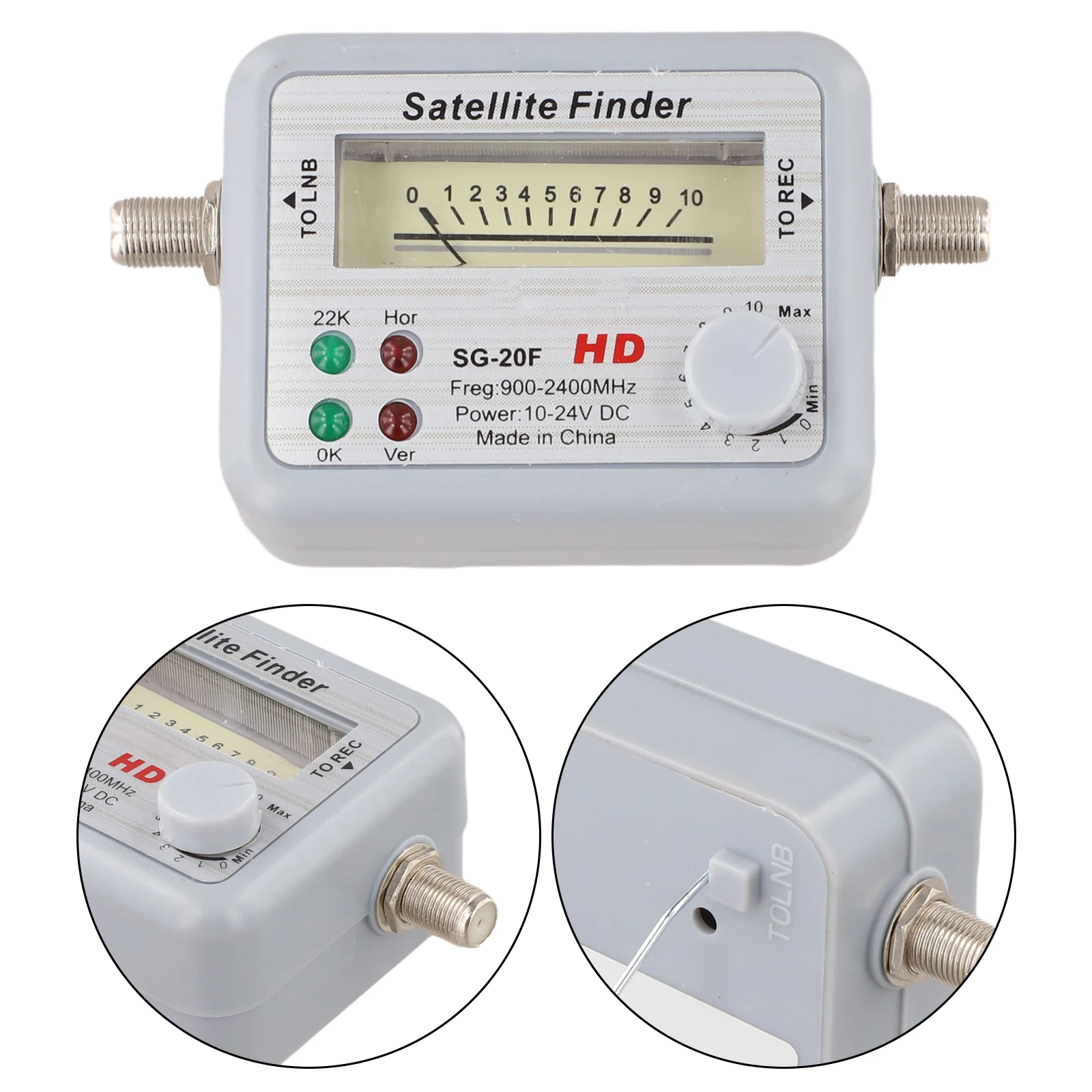 As Shown LNB Directional Signal No Power Required Signal Meter Directional Finder Easy Setup Tool Lightweight Portable Design