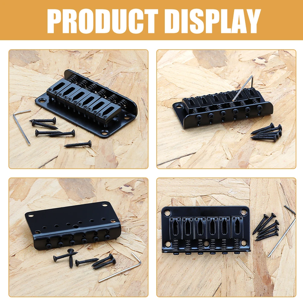 

GA801-Flathead 6-string 780 Chrome Guitar Bridge Electric Guitars Metal Key Tailpiece for