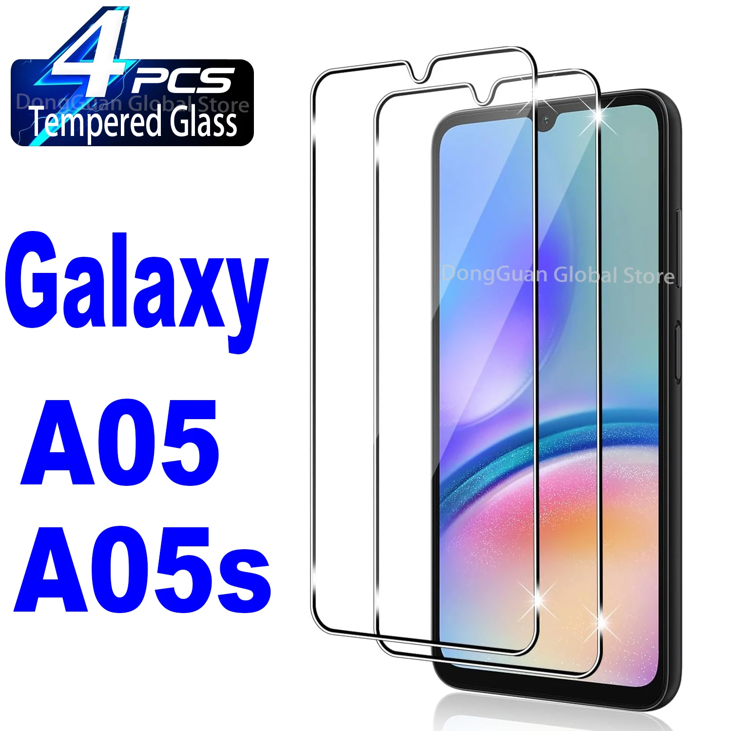 

2Pcs/4Pcs 9H Tempered Glass For Samsung A05 A05s Screen Protector Film