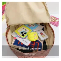 Cute Large Capacity Capybara Backpack Cartoon Breathable Student Schoolbag Nylon Ultra-light Book Bag Back to school Women Girl 4