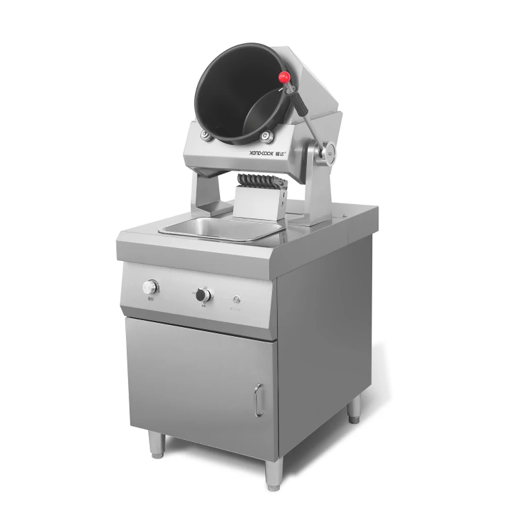 XEOLEO Restaurant Gas Fried Rice Machine Rotating Smart Intelligent Robot Cooker Wok Chef Automatic Cooking Machine for Hotel