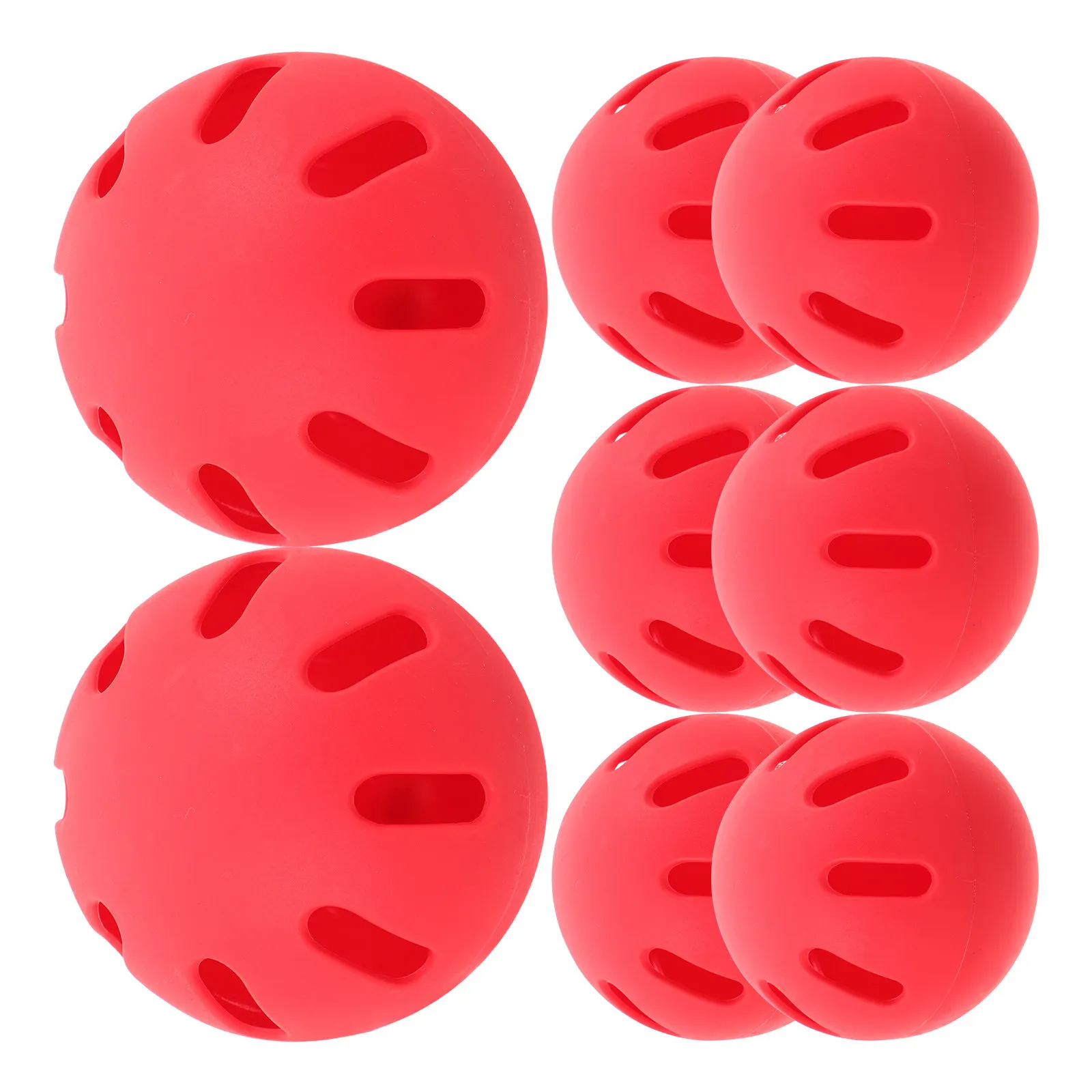 8Pcs Lightweight Soft Eva Hollow Baseballs Safe Training Practice Balls Baseball Practice Equipment Indoor Outdoor
